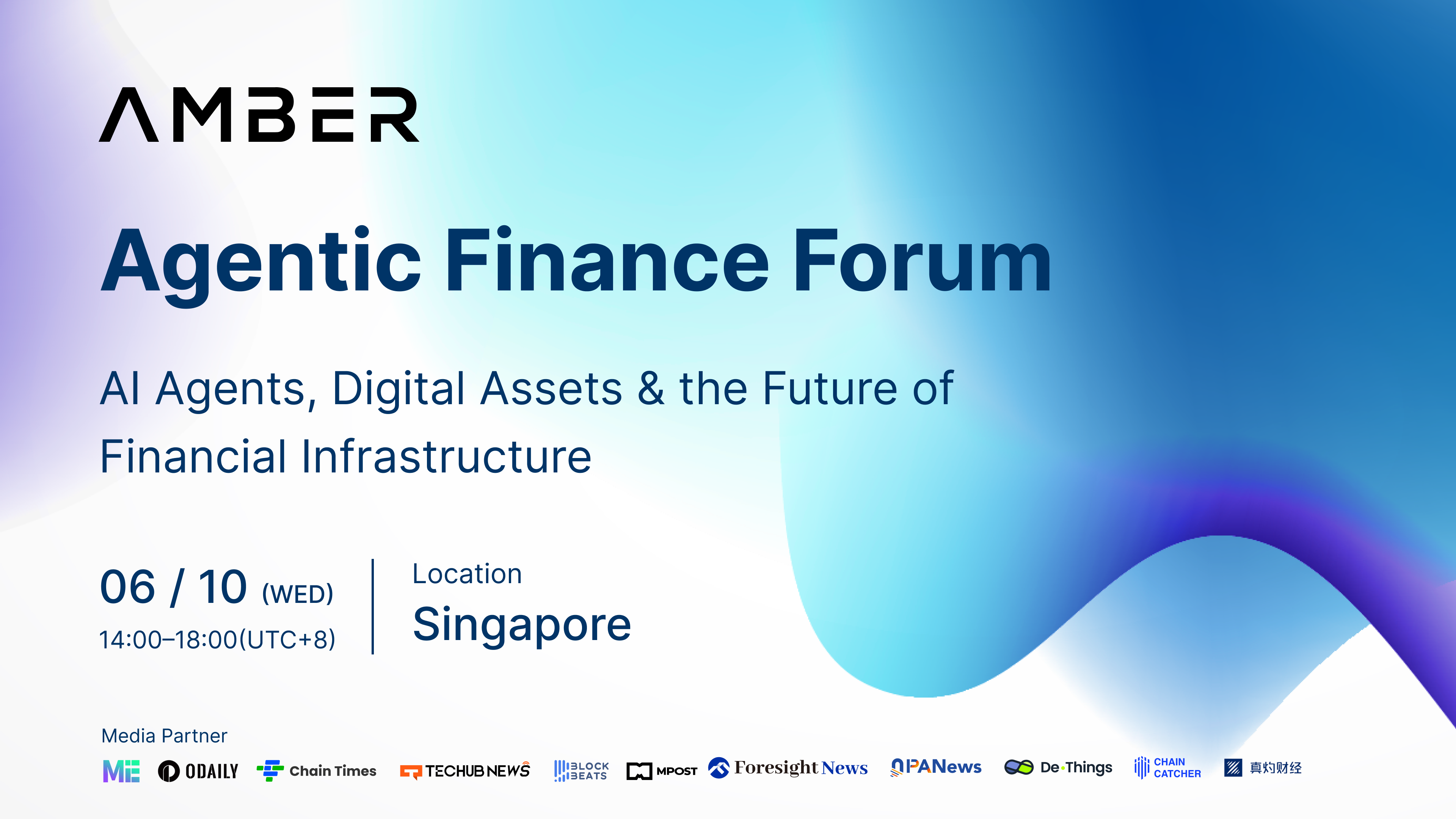 Agentic Finance Forum — AI Agents, Digital Assets & the Future of Financial Infrastructure | Amber Group
